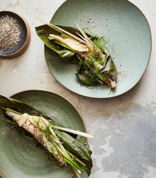 Steamed White Fish with Kampot Pepper and Kaffir Lime
