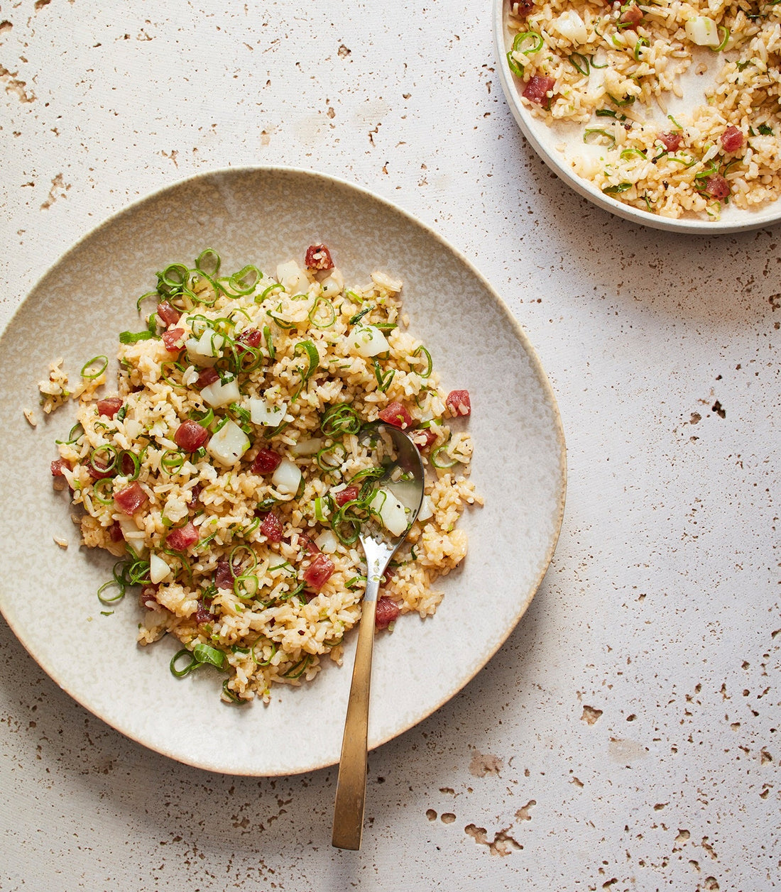 Crunchy Fried Rice with Scallop and Egg