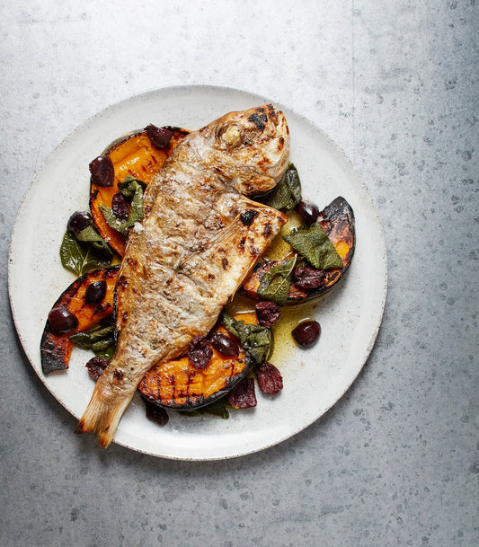 Ligurian Snapper Roast with Pumpkin and Sage Brown Butter