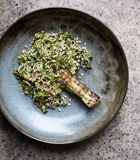 Broccoli Tabouleh with Slow-Roasted Stem