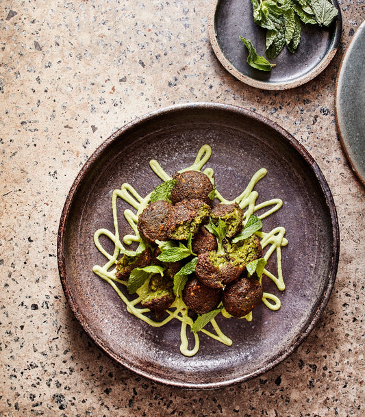 Falafel with Mint Tahini