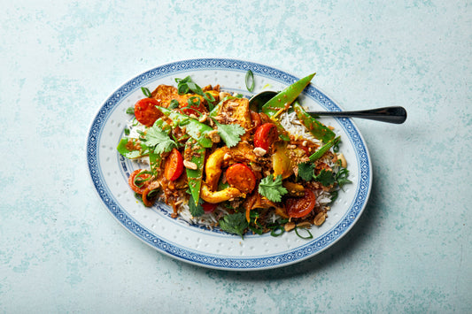 Lemongrass Stir-Fry with Oyster Mushrooms & Snow Peas