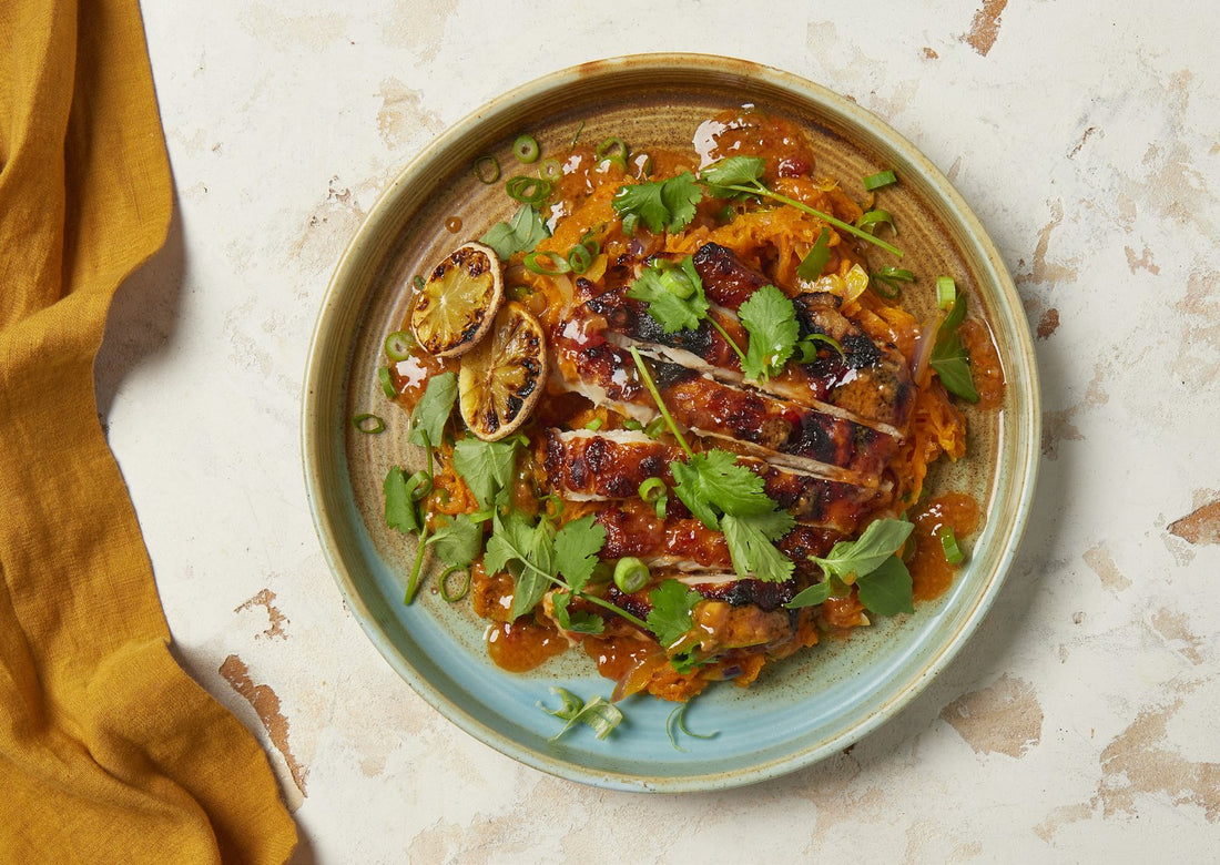 Lemongrass & Peanut Chicken with Lime & Spiced Sweet Potato