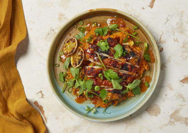 Lemongrass & Peanut Chicken with Lime & Spiced Sweet Potato