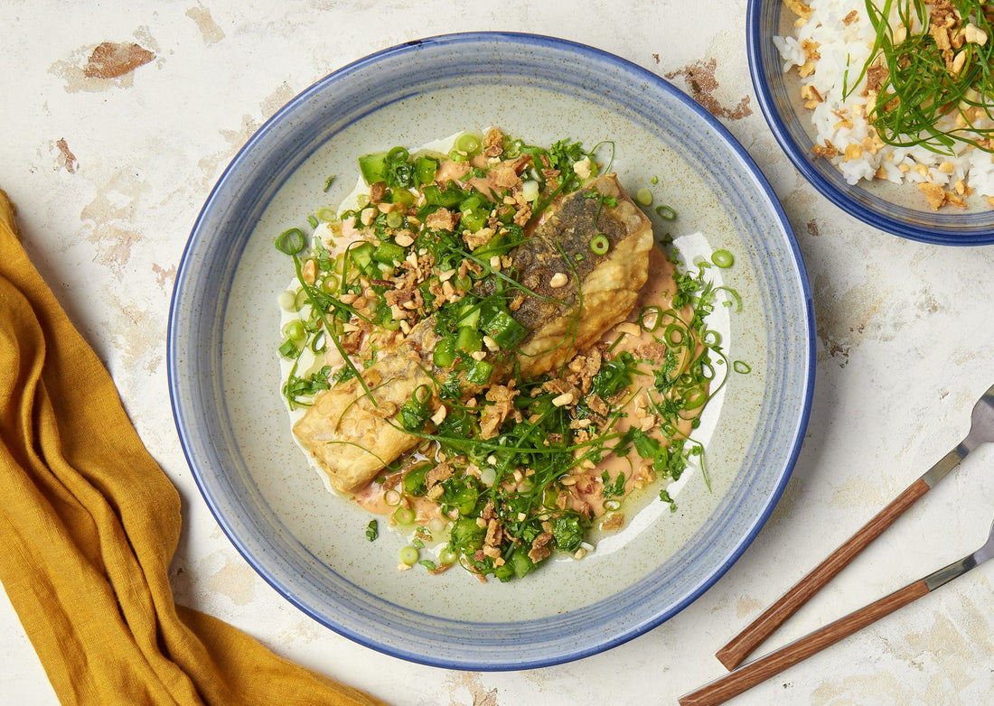 Pla Sam Rod Crispy Barramundi with Three Flavour Pineapple Sauce & Capsicum