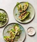Roasted Chicken Thighs with Spicy Herb Salad