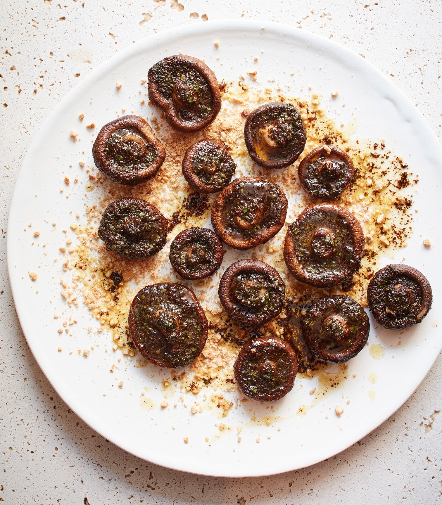 Stuffed Mushrooms with Chive and Black Pepper Butter
