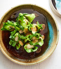 Bok Choy–Wrapped Oysters with Steamed Garlic and Oyster Sauce