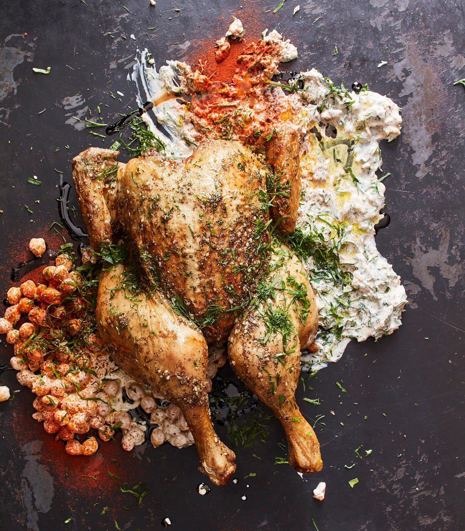 Za’atar Roasted Chicken with Fatteh