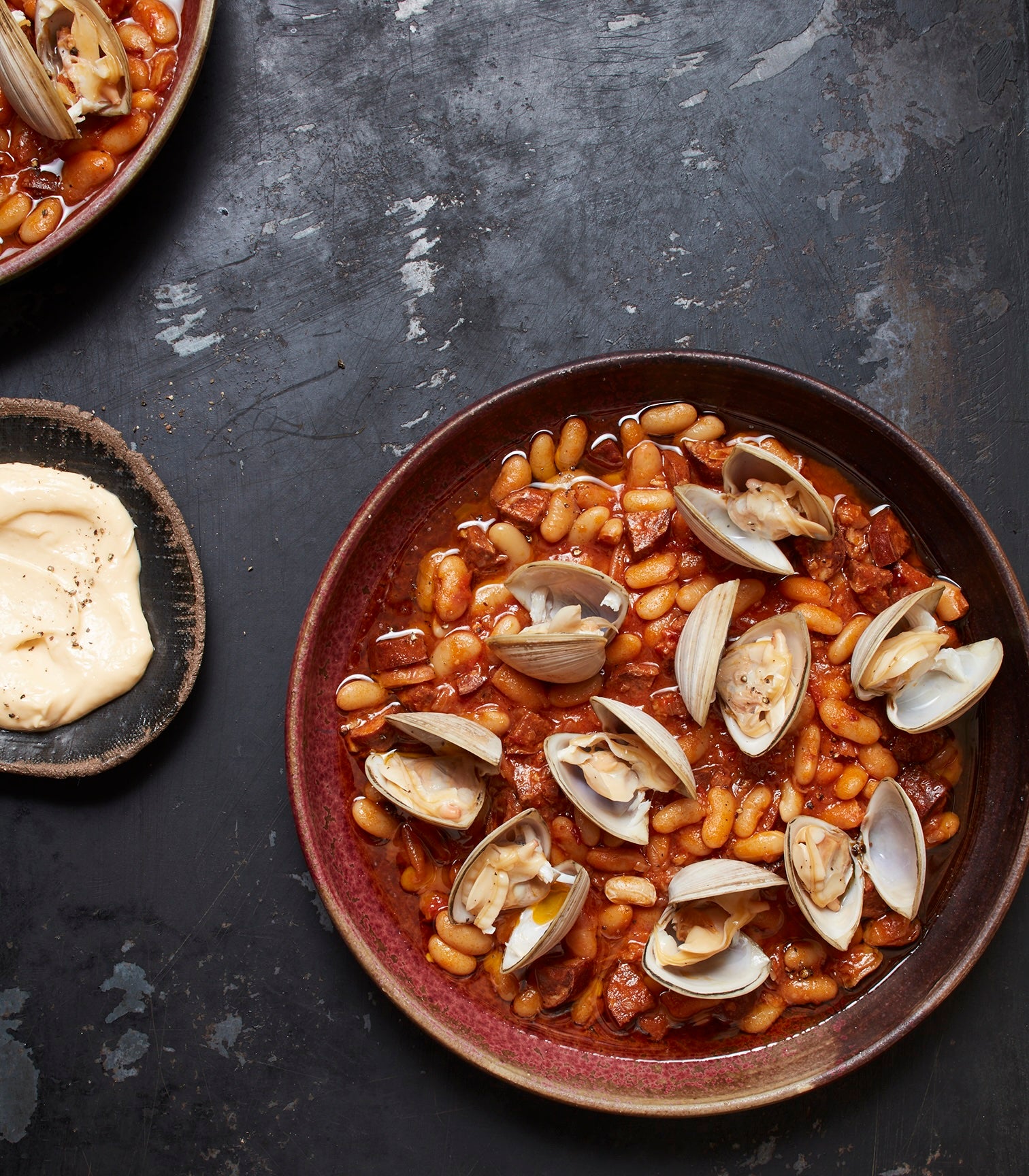 Bean Stew with Clams and Aïoli