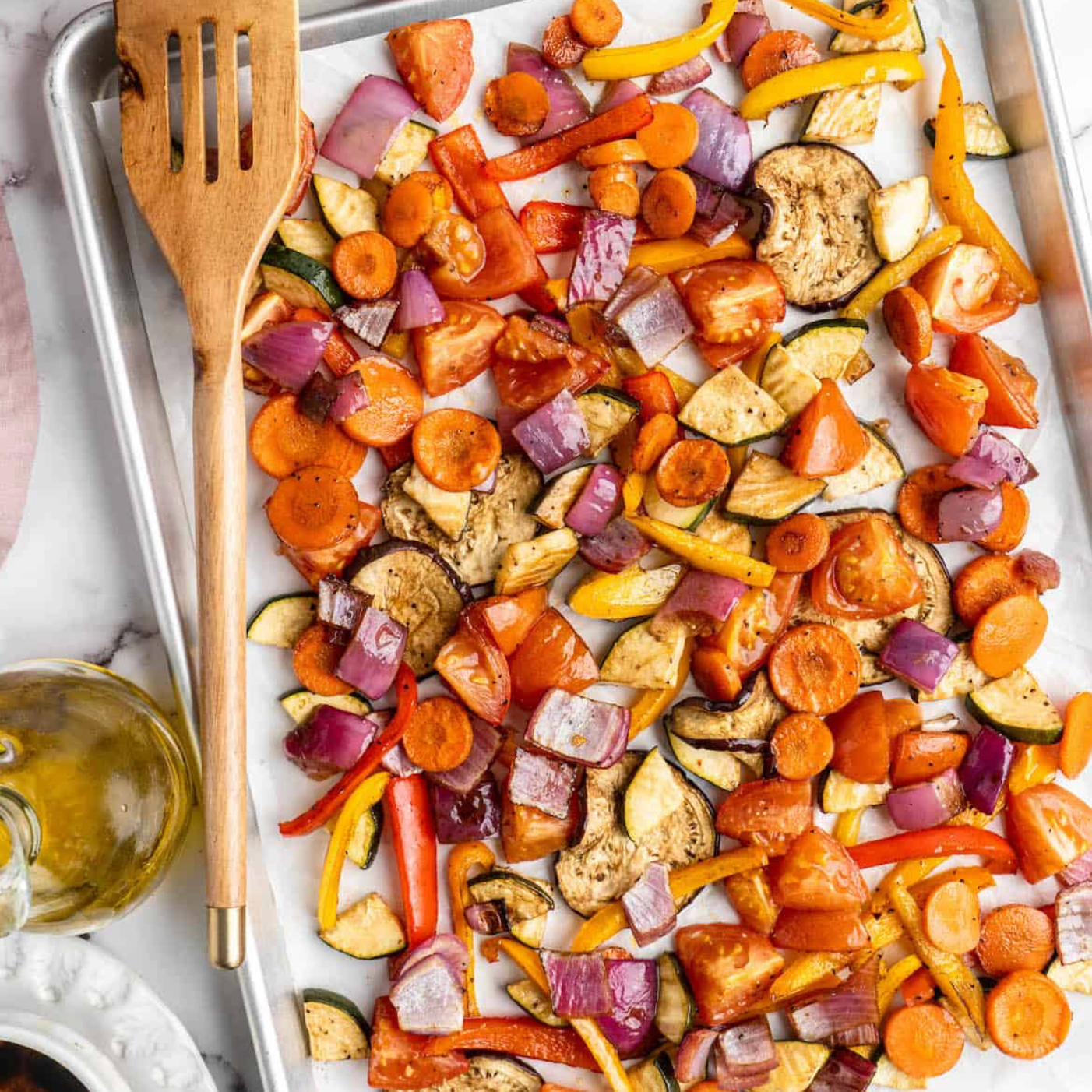 Pre Prepared Vegetable Tray Roast with Garlic Toum served 4/6 Guests