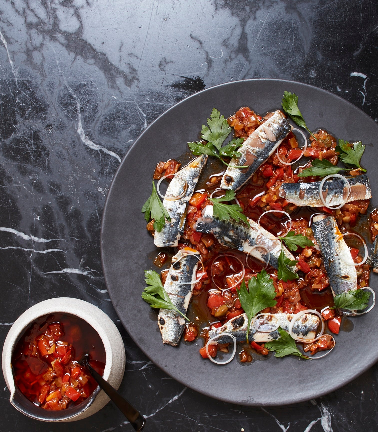 Grilled Sardines in a Slow-Braised Sauce