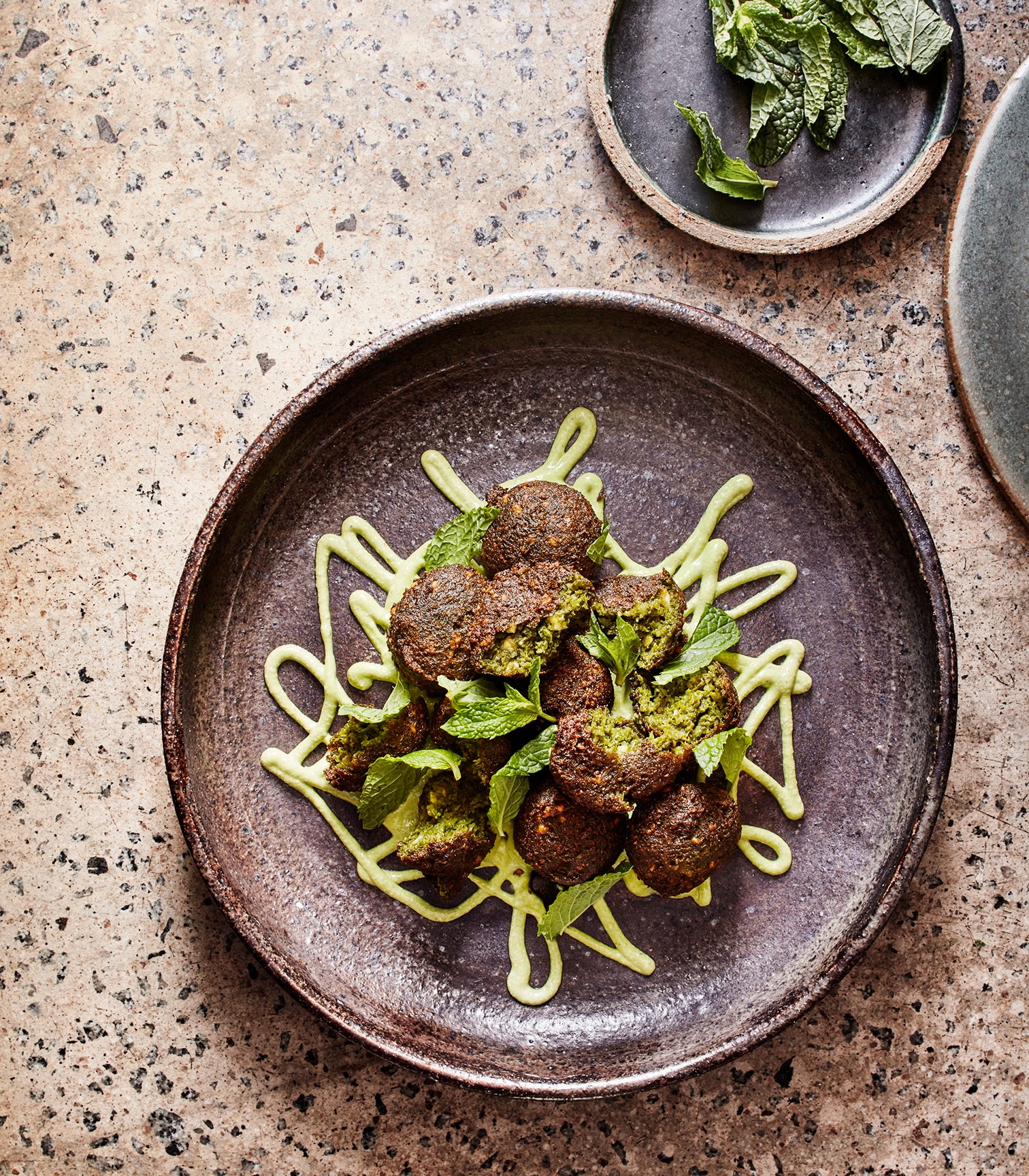 Falafel with Mint Tahini