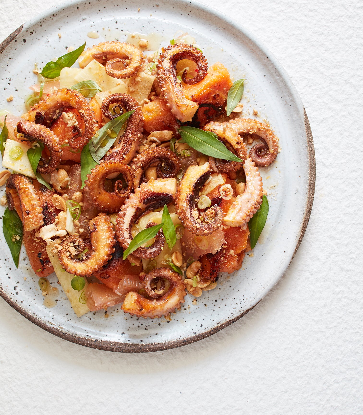 Octopus and Pomelo Salad with Sweet Potato